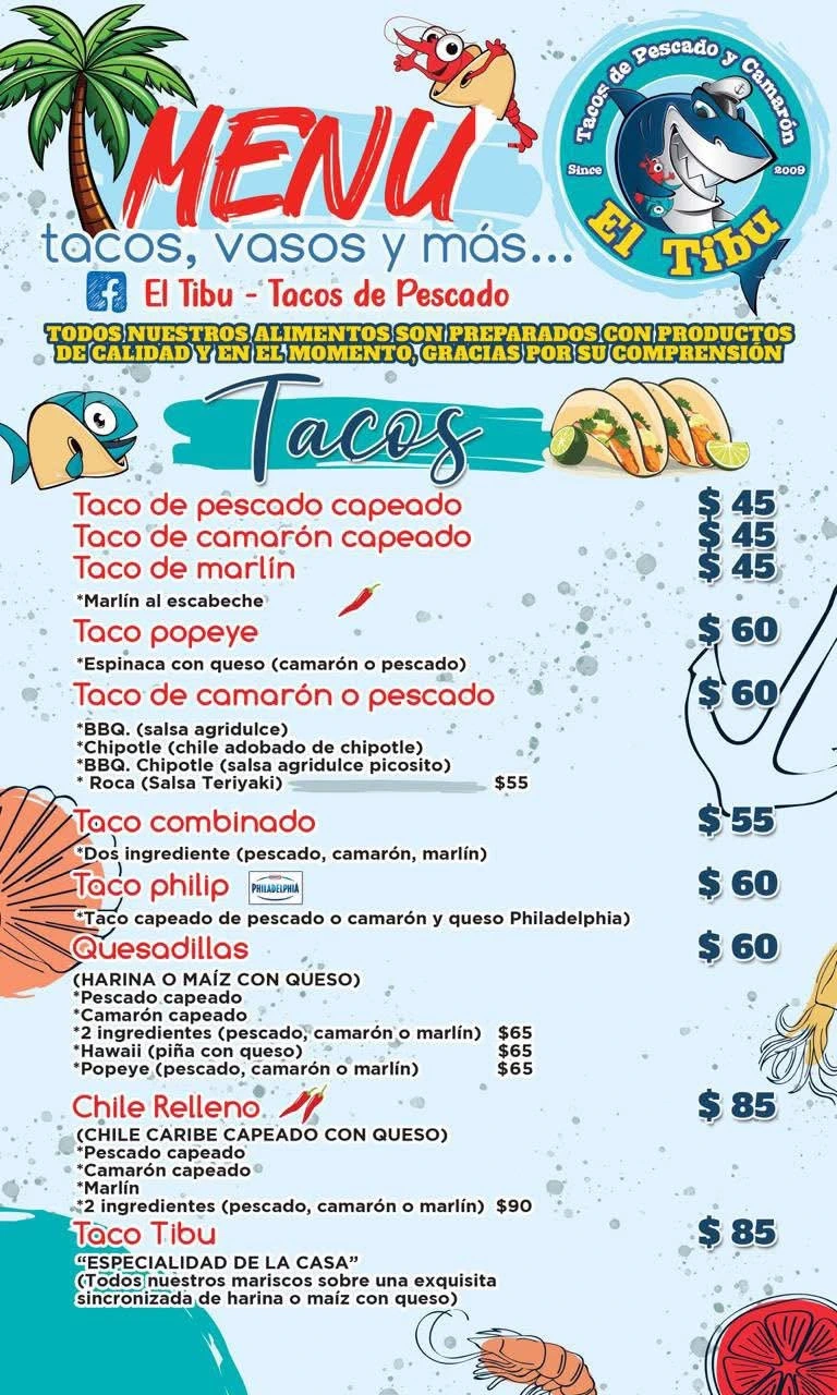 Menú Página 1