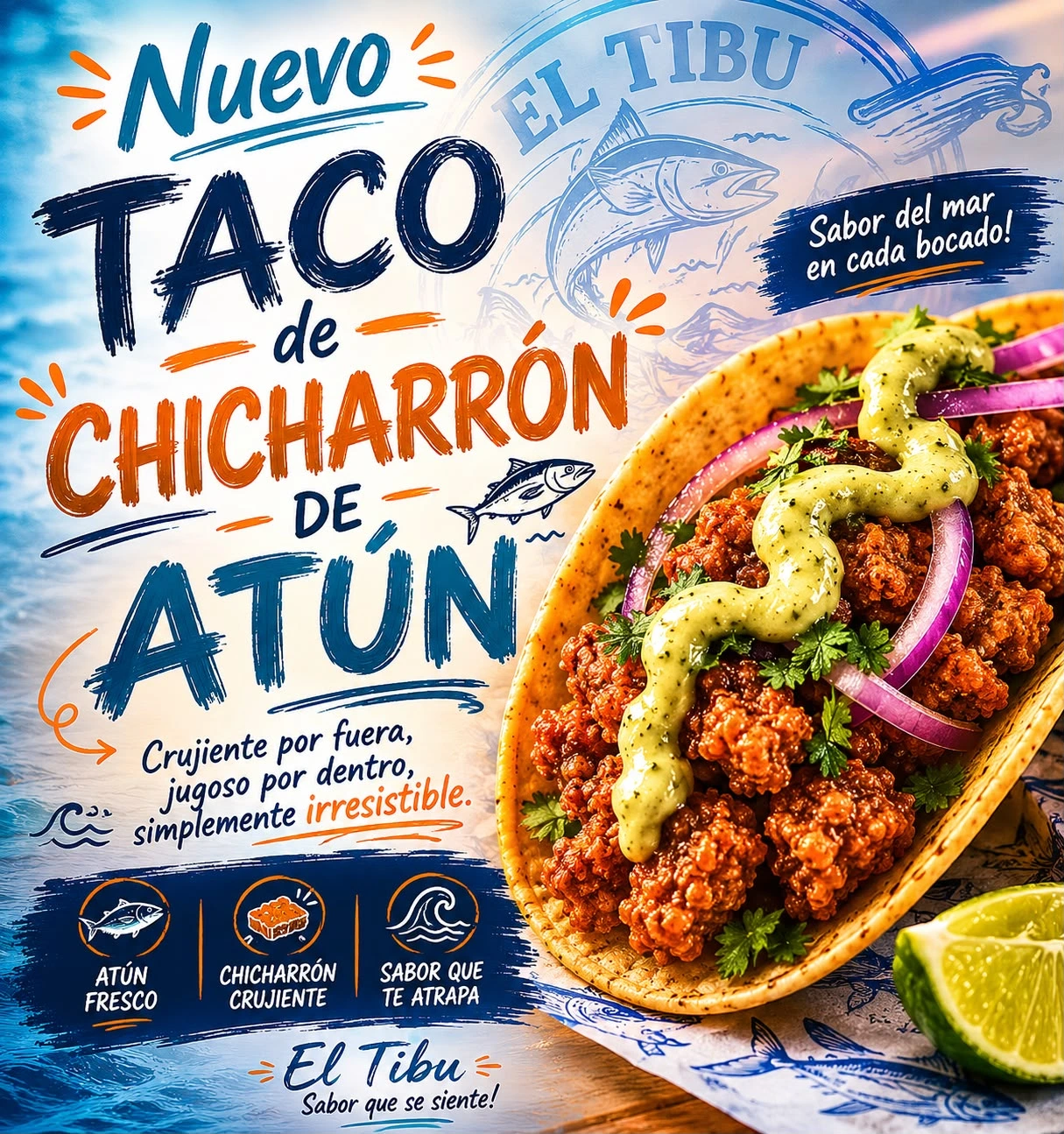 Taco de Chicharrón de Atún